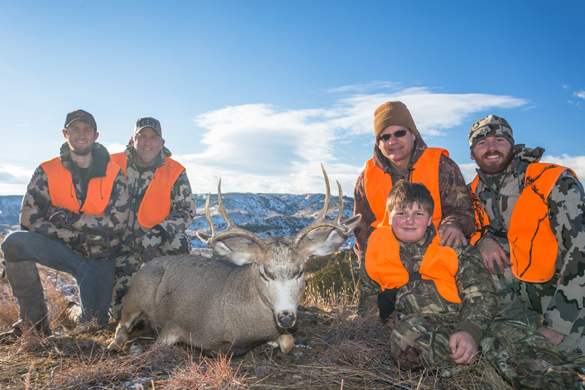 12 year old Bubba with his first mule deer 12 year old Bubba with his first mule deer
