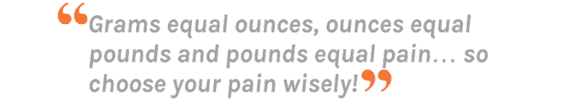 Article quote about ounces in the backcountry Article quote about ounces in the backcountry