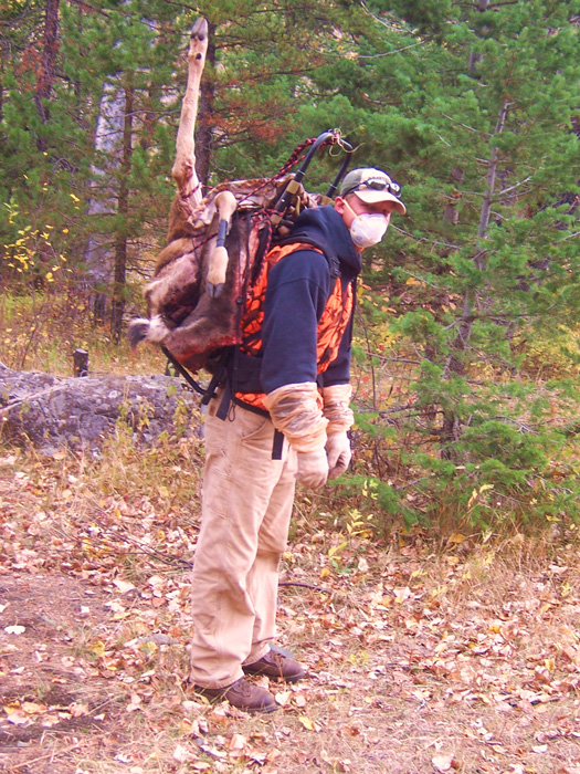 backpack for packing out deer