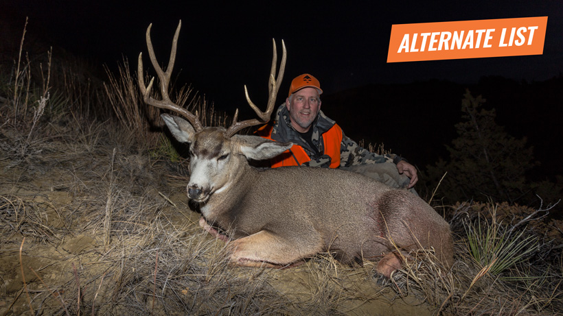 Brady Miller's dad with a general season Montana mule deer Brady Miller's dad with a general season Montana mule deer