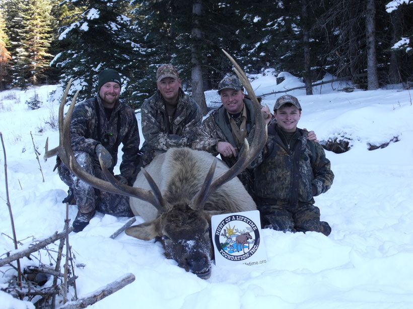 Brandon Schmitz with 50" wide bull Brandon Schmitz with 50" wide bull