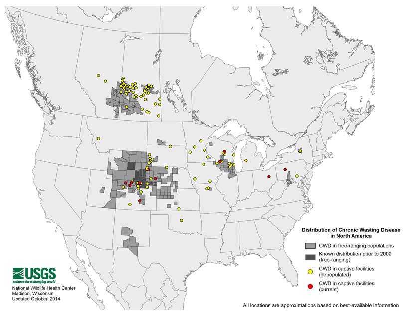 North America CWD map North America CWD map