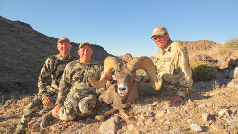 Claude Warrens desert bighorn sheep taken with Colburn and Scott Outfitters Claude Warrens desert bighorn sheep taken with Colburn and Scott Outfitters