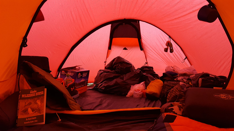 Gear section of the tent Gear section of the tent