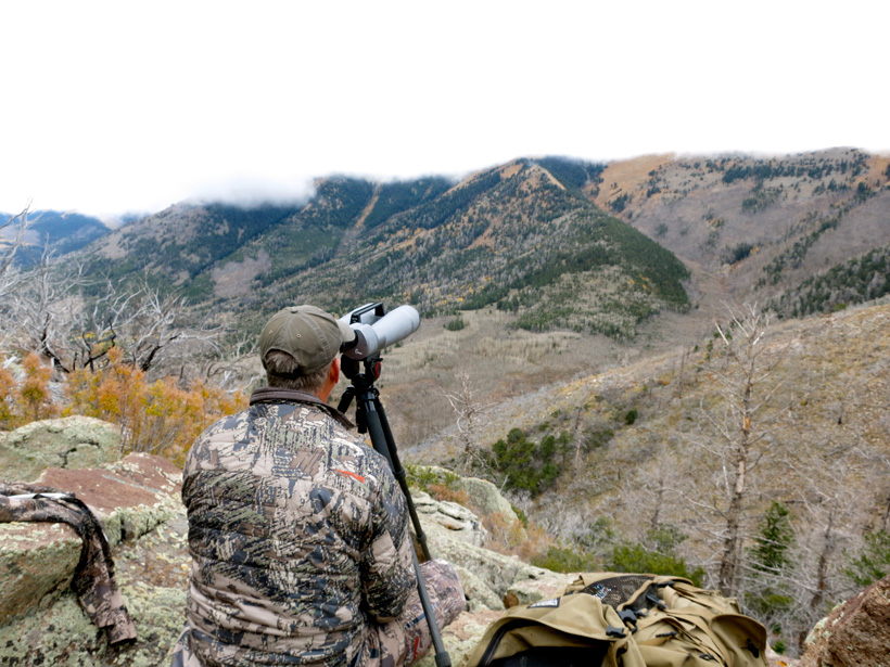 Glassing for mule deer in the Henry Mountains of Utah Glassing for mule deer in the Henry Mountains of Utah