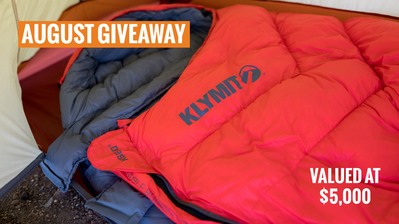 Klymit KSB zero degree sleeping bag giveaway Klymit KSB zero degree sleeping bag giveaway
