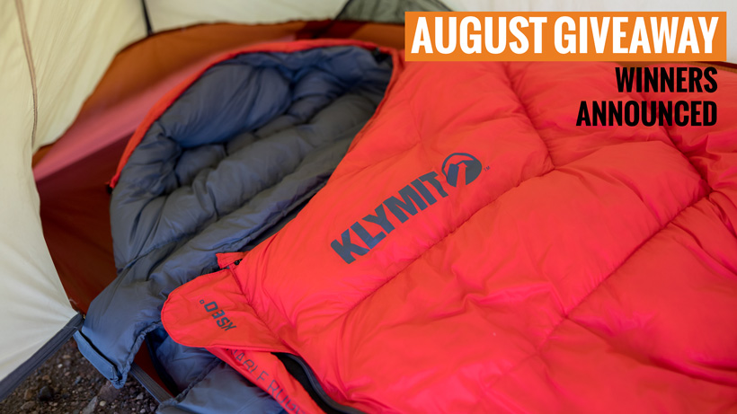 Klymit KSB zero degree sleeping bag giveaway winners Klymit KSB zero degree sleeping bag giveaway winners