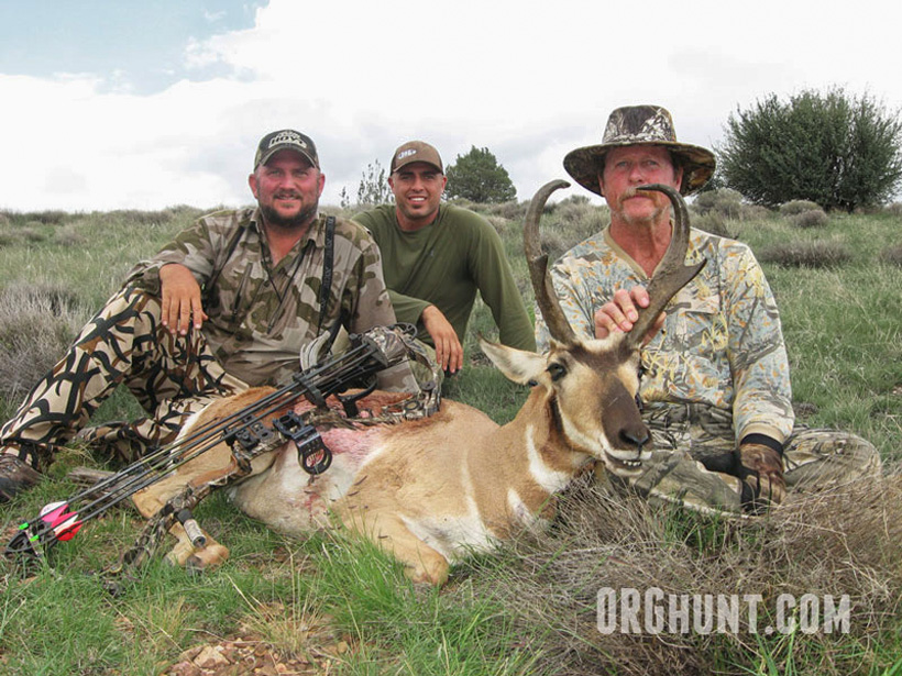 Patrick with a great archery antelope using decoys Patrick with a great archery antelope using decoys