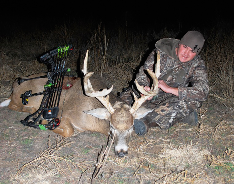 Stephen Spurlock with a post rut whitetail Stephen Spurlock with a post rut whitetail