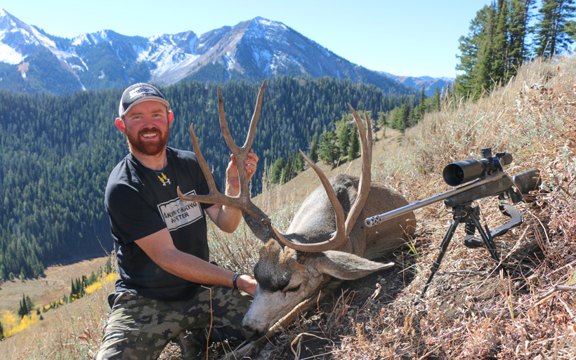 Zach Kenner with his 2016 Wyoming mule deer Zach Kenner with his 2016 Wyoming mule deer