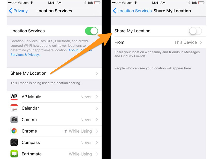 Remove location information on iPhone Remove location information on iPhone