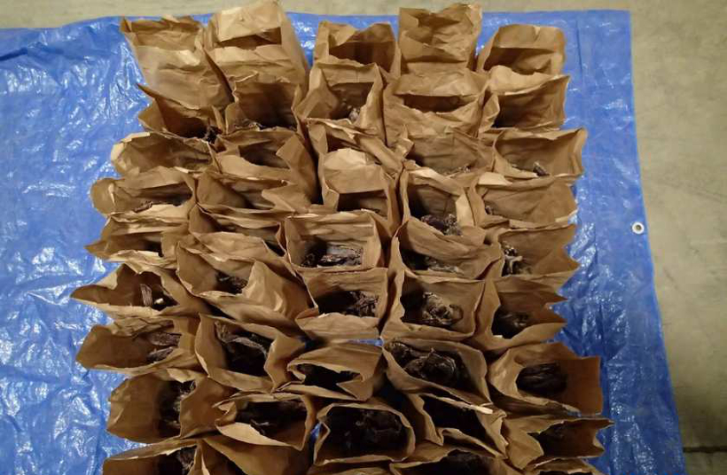 Some of the packages of meat seized by UFW Some of the packages of meat seized by UFW