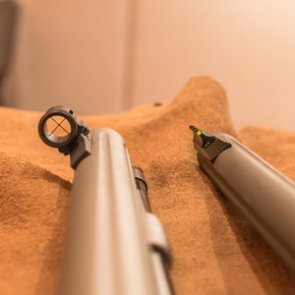 Increased accuracy from an open sight muzzleloader