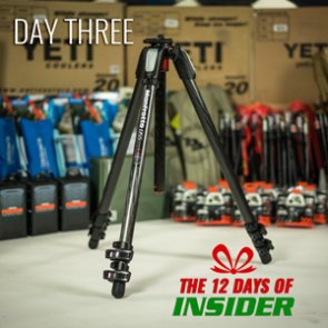 Day Three — The 12 Days of INSIDER giveaway — Three Manfrotto Tripods